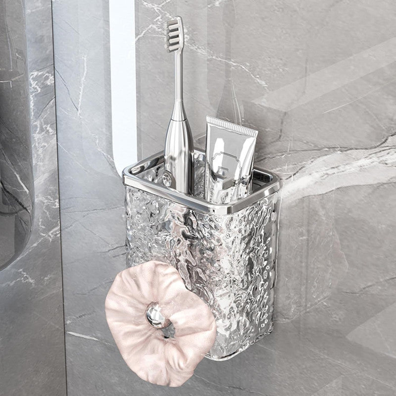 Chrome Bathroom Countertop Organizer