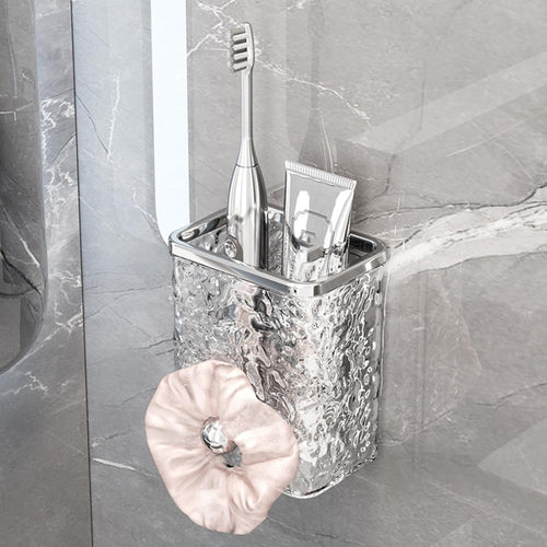 Chrome Bathroom Countertop Organizer